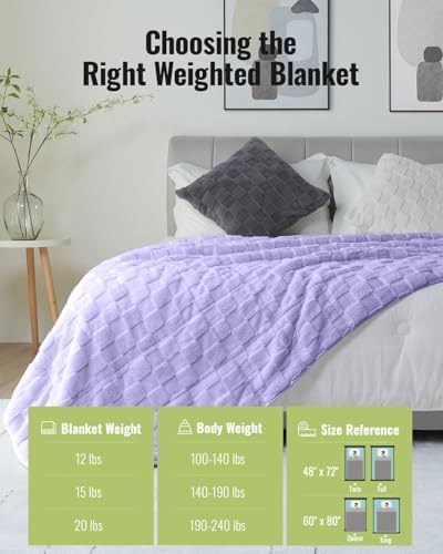 Uttermara Weighted Blankets for Adults Queen Size, 15lbs 60x80 inches - Image 5