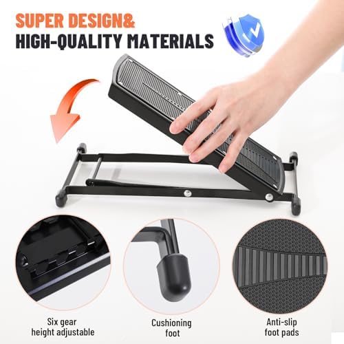Foldable Toilet Stool - Portable Travel Poop Stool for Toilet, 5" and 10" Adjustable Heights, Heavier & More Stable, Improve Bathroom Posture and Comfort - Image 4