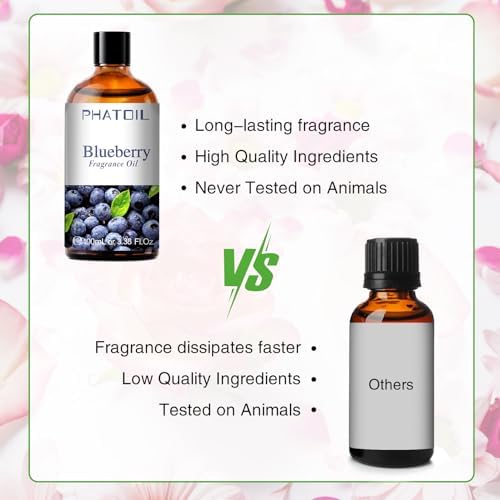 PHATOIL Blueberry Fragrance Oil for Diffuser Aromatherapy 3.38FL.OZ - Image 3