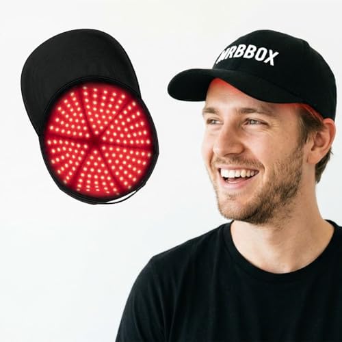 Red Light Hair Growth Cap - FDA Cleared Red Light Therapy for Hair Growth for Men & Women by MrBBox