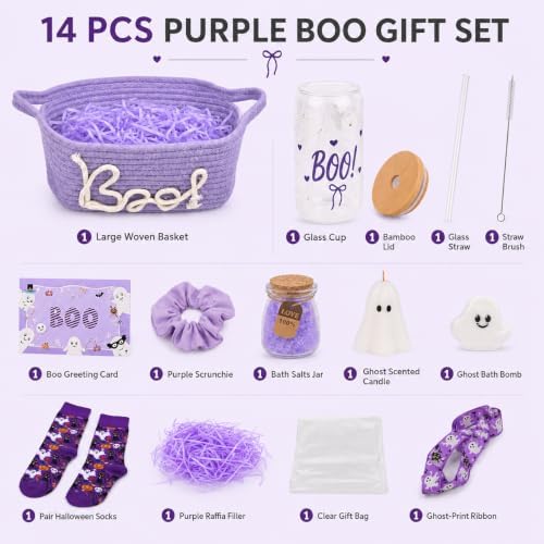 Boo Basket Stuffers for Women - Halloween Birthday Gifts Adult Care Package - Image 2