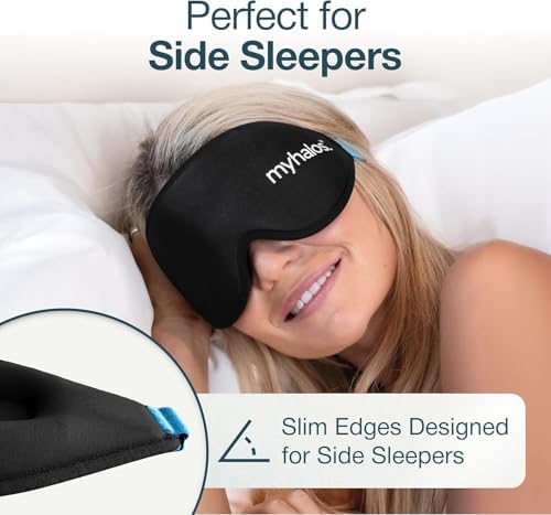 MyHalos® Sleep Mask for Men and Women, 3D Blackout Eye Masks for Sleep - Image 2