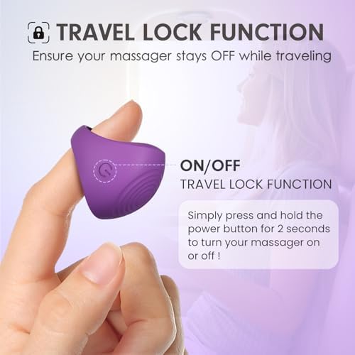 Mini Finger Massage Ball, Waterproof Rechargeable Body Relaxation Massage Tool (Violet) - Image 3