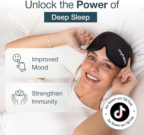 MyHalos® Sleep Mask for Men and Women, 3D Blackout Eye Masks for Sleep - Image 2
