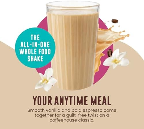 FlavCity All in One Protein Shake Powder, Vanilla Latte - 60mg Caffeine + Collagen Peptides, Reishi & Cordyceps - Focus, Skin, Hair & Joint Support - 100% Grass Fed Whey, 20 Servings - Image 2
