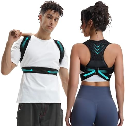 Posture Corrector for Men and Women, Breathable Back Brace, Lumbar Support, Super Lightweight Posture, Neck, Shoulders and Back, Straight Shoulders (Medium) by Unknown