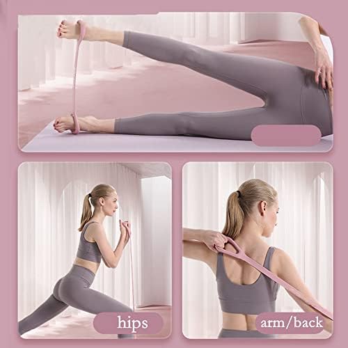 Figure 8 Resistance Band, Arm Back Shoulder Exercise Elastic Rope Stretch Fitness Band, Foot, Leg, Hand Stretcher, Arm Exerciser for Yoga Pilates Stretching Physical Therapy, Home Gym Workout - Image 2
