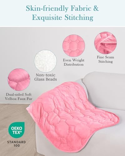 Topblan Weighted Lap Blanket Pad 7lbs for Adults, 29 x 24 Small for Travel - Image 3