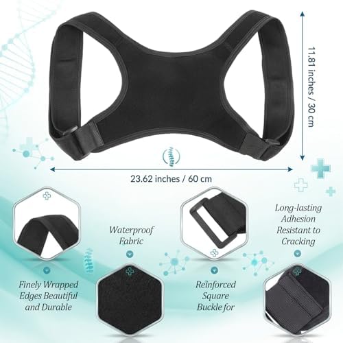 Posture Corrector Comfortable Back Posture Brace Adjustable Lightweight Breathable Straightener Support Brace Spine for Men Women Lower Hunchback Back Shoulder Neck Pain Relief - Image 2
