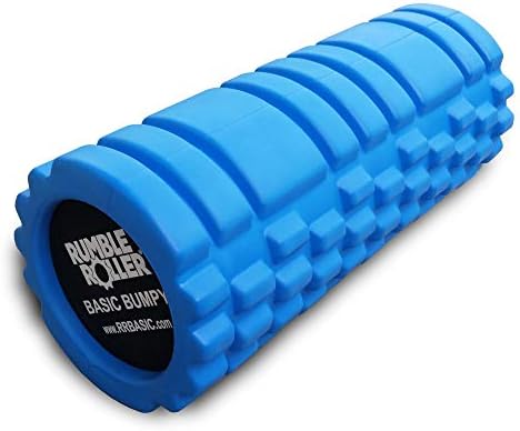 RumbleRoller Basic Bumpy Foam Roller, Solid Core EVA Foam Roller with Grid/Bump Texture for Deep Tissue Massage and Self-Myofascial Release by RumbleRoller