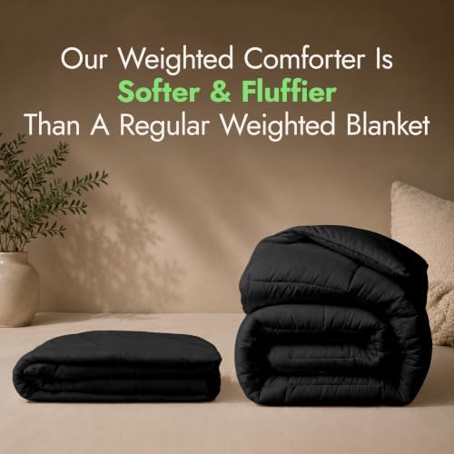 HomeSmart Heavy Weighted Comforter King 40lb, Also Fits California King Bed - Image 2