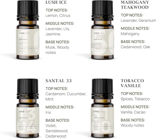 VINEVIDA Masculine Diffuser Oil Collection [Set of 8] - Scented Oil | Aromatherapy Diffuser Oils | Made in USA - Image 5