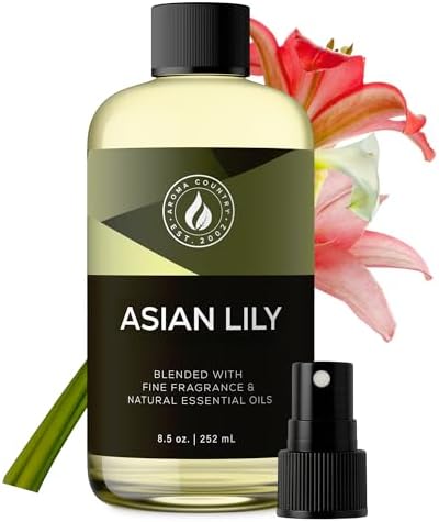 Aroma Country Asian Lily Luxury Diffuser Oil Refill (8.5 Fl Oz) by AromaCountry