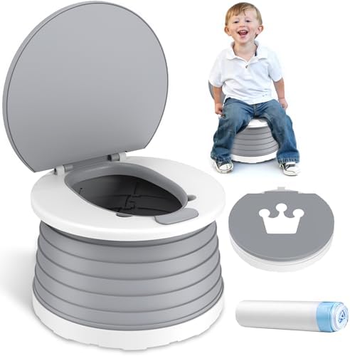 Portable Potty for Toddler Travel Foldable Car Potty Seat for Boys Girls by VISATOR