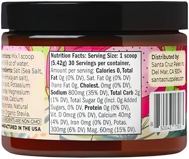 Santa Cruz Paleo Electrolyte Powder, Dragon Fruit Flavor, Sugar Free Hydration Drink Mix with Himalayan Pink Salt, Sea Salt, Magnesium Glycinate, Potassium Chloride, Sweetened with Stevia, 30 Servings - Image 7