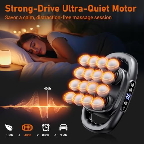 16 Mini Head Massage Gun, Valentine's Day Gifts, Portable Massager for Muscle Pain Relief, Neck Back Shoulder Legs, Quiet Deep Tissue Massager for Home Office, Ideal Gift for Women & Men - Image 2