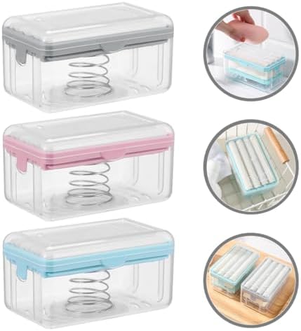 3Pcs Roller Soap Box Foaming Soap Dish with Drainage for Bathroom Countertop Multi-Functional Set - Image 5