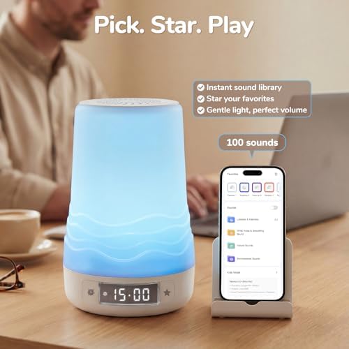 Mewaii White Noise Sound Machine, Newborn Baby Gifts, 100 Soothing Sounds - Image 5