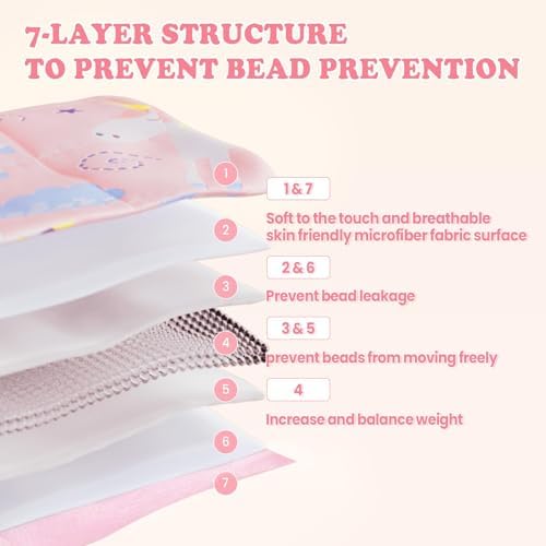 Weighted Blanket - 2 lbs Cooling Pink Unicorn Heavy Blanket, 36"x48", Small Size Breathable Lap Blanket for Hot Sleepers - Image 2