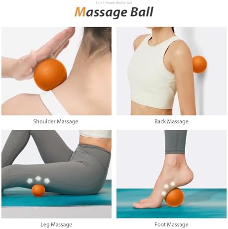 SUBCULTUREPICK 5 in1 Foam Roller Set Trigger Point Foam Roller for Exercise - Image 5