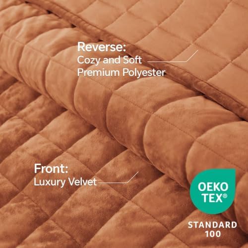 BEDELITE Velvet Quilt Set King Size, Luxury Velvet Comforter Bedding - Image 3