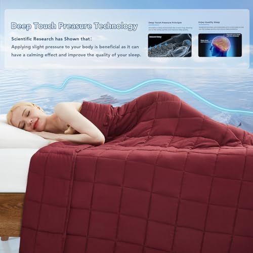 Topcee Weighted Blanket (20lbs 80"x87" King Size) Soft Cooling Heavy Blanket Sleeping, Apply to 190-210 lbs Body, Thick Breathable Blanket with Glass Bead, Easy Care - Image 4