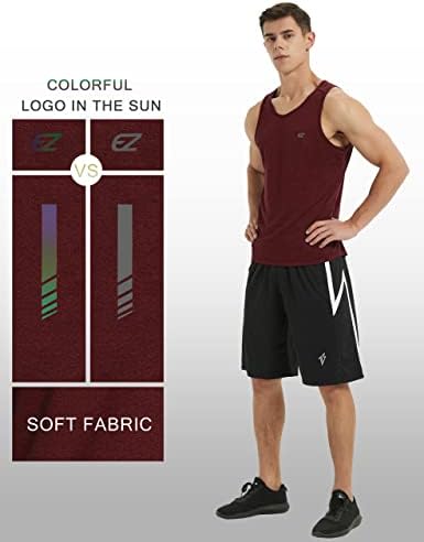 EZRUN Men's Quick Dry Workout Tank Top UPF 50+ Sweat-Wicking Gym Shirt - Image 4