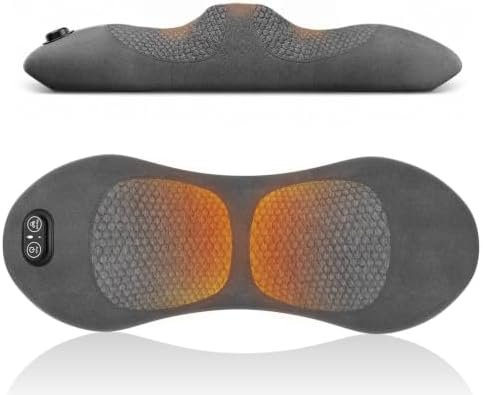 3-in-1 Back Massager with Heat, Shiatsu Vibration & Lumbar Traction – Deep Tissue Pain Relief for Home Office Car – Corded Electric Gift by Huixinline