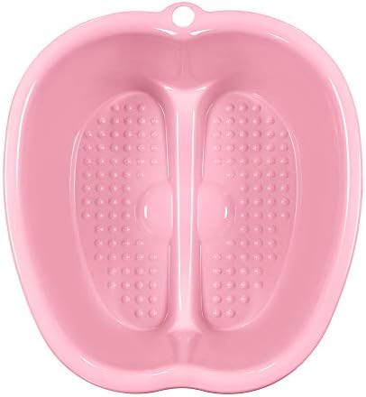 Ownest Foot Bath Spa,Water Spa and Foot Massage, Sturdy Plastic Foot Basin for Soaking Foot,Toe Nails, and Ankles,Pedicure,Portable Foot Tub-Pink - Image 2