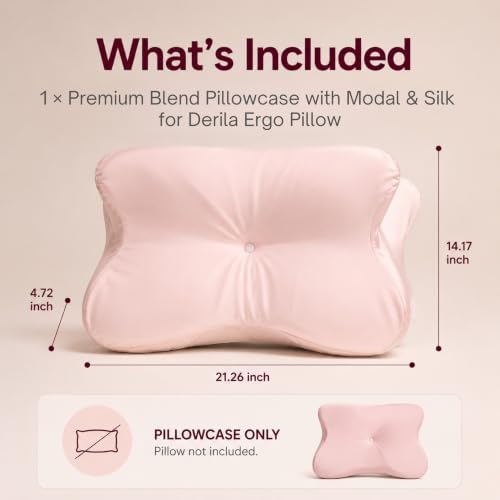 Derila Ergo Premium Blend Pillowcase with Modal & Silk Pillow Case - Image 2