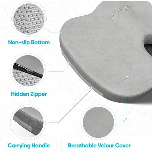 FORTEM Seat Cushion & Lumbar Support for Office Chair, Wheelchair, Car - Image 4