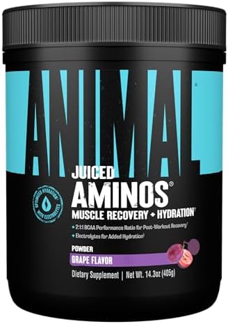 Animal Juiced Amino Acids Electrolytes Supplement | Grape 30 Serving by Animal