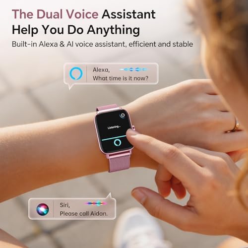 Smart Watches for Women (Calls/SMS/Reminders), 1.85" HD Alexa Smart Watch for Android Phones & iphone Compatible, 120+ Sport Modes Fitness Watch, Heart Rate/SpO2/Sleep Tracker, 3ATM Fitness Trackers - Image 5