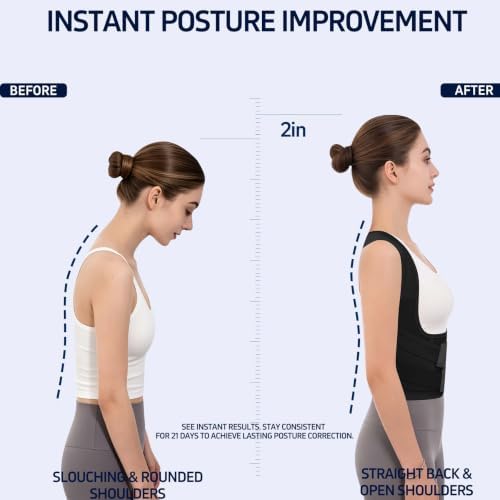 Posture Corrector for Men Women Back Brace Full Back Support Adjustable - Image 5