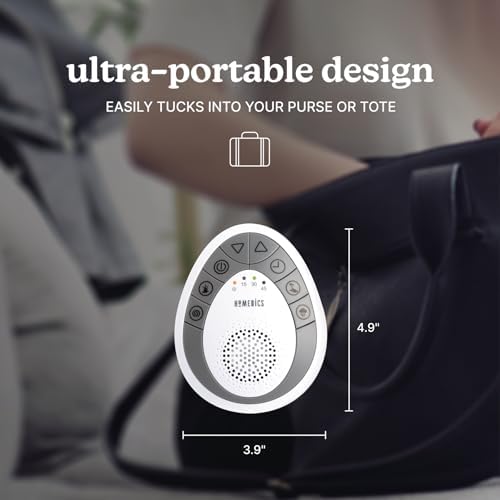 Homedics White Noise Sound Machine, Small Travel Sound Machine - Image 7