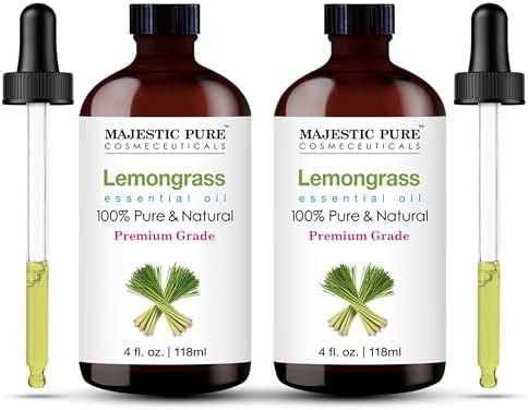 Majestic Pure Lemongrass Essential Oil for Diffuser - 4 Fl Oz (Pack of 2) by BeautyandPersonalCare