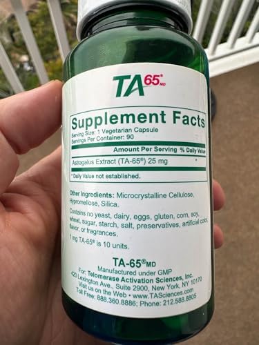 T.A. Sciences TA-65 Telomere Activation Supplement - 2.5 Times Potency, 90 Capsules, 3 Pack - Image 3
