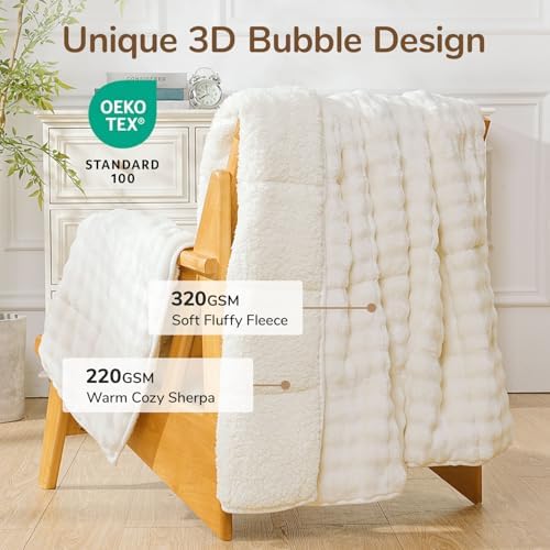 Cottonblue Fleece Weighted Blanket 20lbs for Adults Queen Size 60"x80" Soft - Image 3