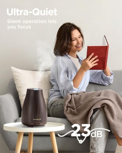 InnoGear Essential Oil Diffuser Ultrasonic Diffusers for Home Scent, Brown - Image 6