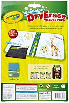 Crayola Washable Dry Erase Travel Pack, Whiteboard for Kids, Ages 4, 5, 6, 7 - Image 6