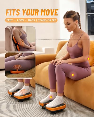 Mini Vibration Plate Machine – Portable, Wireless, Rechargeable Quiet Platefor Vibration Massage, Relaxation & Muscle Stiffness Relief - Image 5