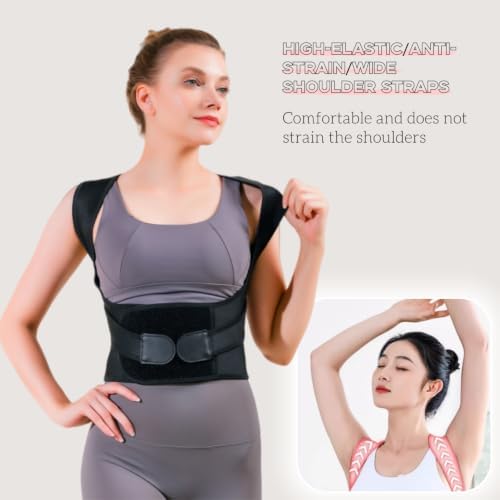 Back Brace for Women and Men,Shoulder Straightener,Back straightener,Adjustable Posture Corrector Suitable for Upper and Lower Back Pain Relief-Scoliosis,Hunchback,Spine Corrector(XXXL) - Image 4