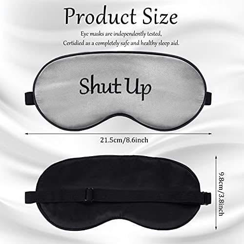 Geyoga 8 Pack Silk Funny Sleep Masks for Women Sleep, Classic Colors - Image 3