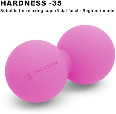 5BILLION Peanut Massage Ball - Double Lacrosse Massage Ball & Mobility Ball for Physical Therapy, Deep Tissue Massage Tool for Myofascial Release, Muscle Relaxer, Pink - Image 7