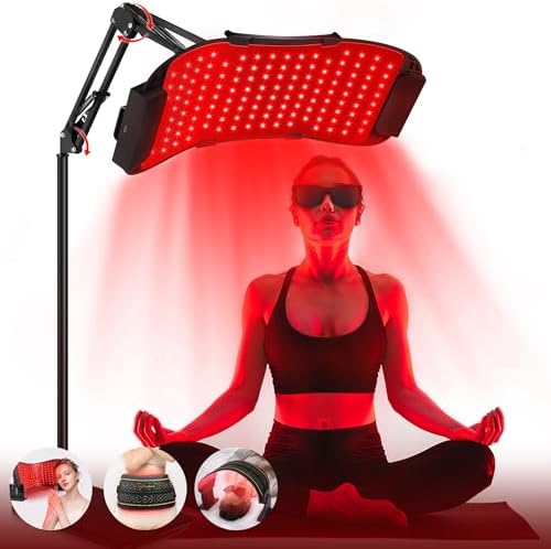LuxRenew Max Multifunction Red Light Therapy for Body and Face, 850nm Near-Infrared Light Therapy LED Mask Facial Body Beauty Equipment for Skin Care at Home by Unknown