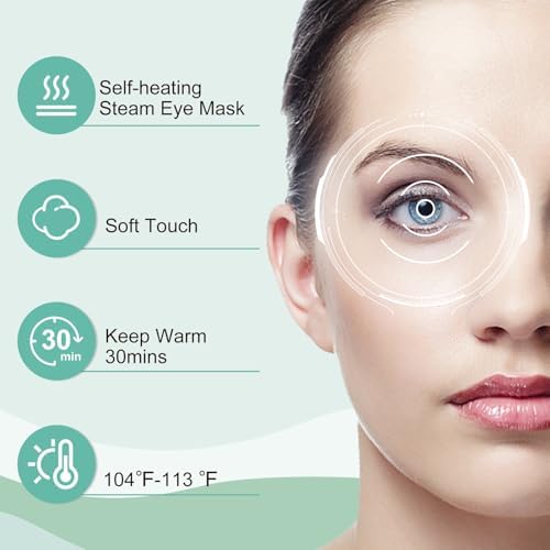 XPCARE 32 Pack Steam Eye Mask Disposable for Dry Eyes Cornea Care (Jasmine) - Image 6