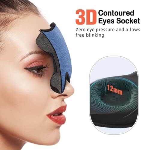 LitBear Sleep Mask for Side Sleeper Women Men, Eye Mask for Sleeping - Image 4
