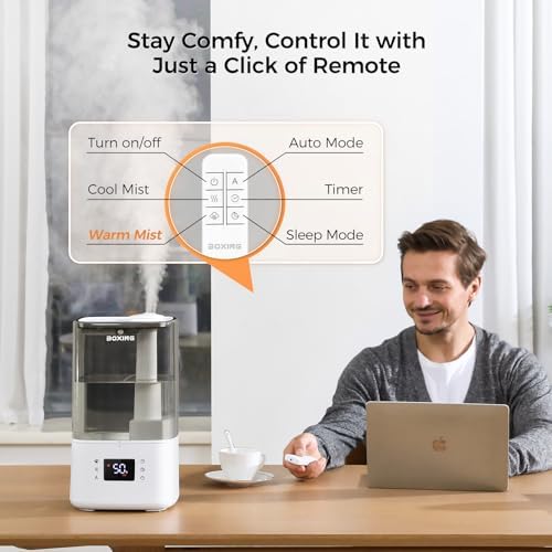 BOXING 6L Warm&Cool Mist Humidifier, Humidistat, Auto Mode, Remote,Timer - Image 5