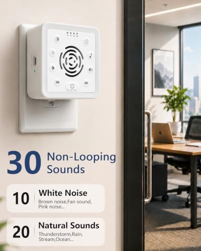 Office Privacy & Noise Canceling White Noise Machine: 90dB 30-Level Volume - Image 6