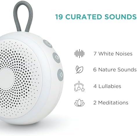 LittleHippo White Noise Machine | Portable Sound Machine for Babies, Kids, Adults | Sleep Soother | 19 Soothing Sounds | Long Battery Life | Travel, Registry, Baby Shower, Gift - Image 5